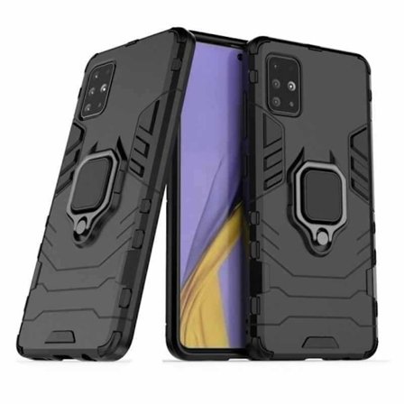 Samsung A71 Stødsikkert cover med Ring Holder ThinArmor