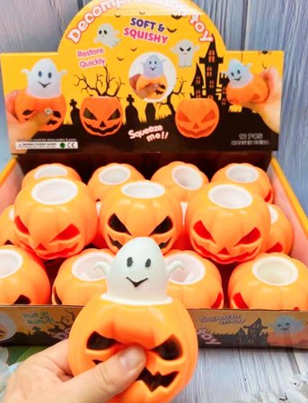 Magni Toys Halloween Pumpkin Pop-Up Squishy - Orange - ONE SIZE