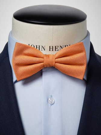 John Henric Men's Orange Fliege Size Pre-tied