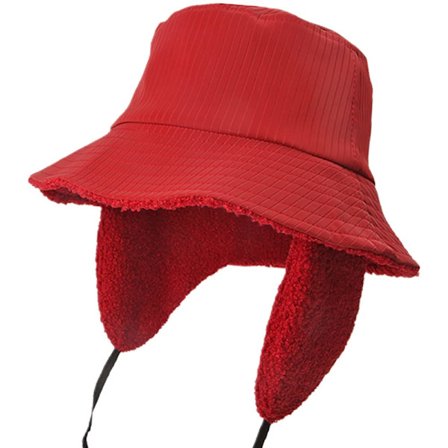 Vintervanntett bøttehatt for kvinner og jenter, regnhatt med øreklaffer, dameklokke, fiskerhatt