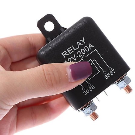 12v 200 Amp tehokas erotus-/vinssirele autoon, pakettiautoon, veneeseen, 4-napainen