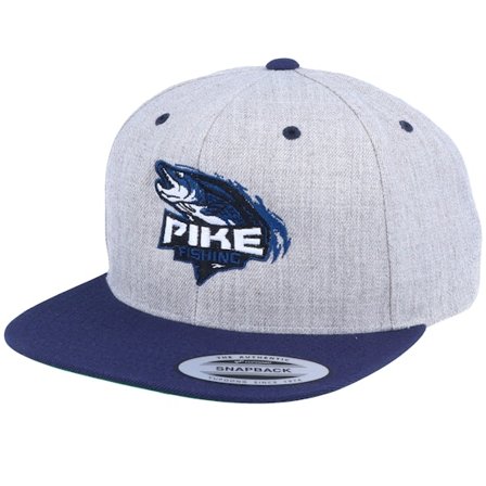 Hunter - Grijs snapback Cap - Pike Grey/Navy Snapback @ Hatstore