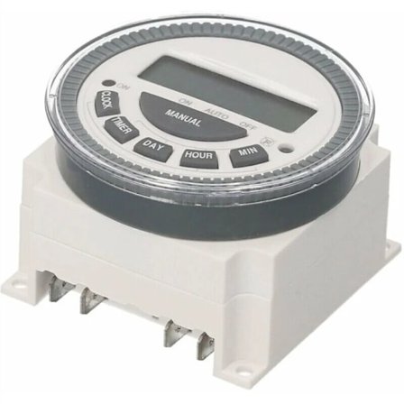 Lille digital timer med tidsswitch