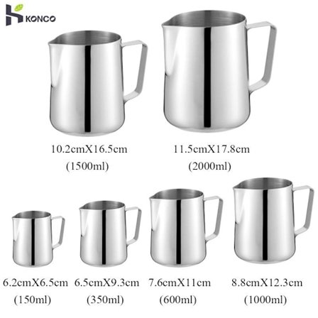 Rostfritt stål Mjölkskummande kanna, Mjölkkokare Kanna Gräddkanna Tillbehör Lämplig för Barista, Espressomaskiner