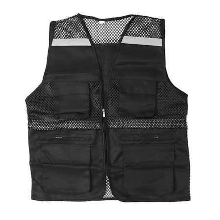 Reflekterende sikkerhetsvest med høy synlighet, pustende mesh-design med flere lommer