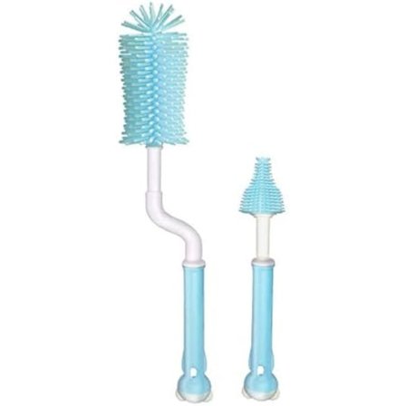 300x45mm Silikonborste för Rengöring av Koppar, Kåsor, Vinglas (Blå)