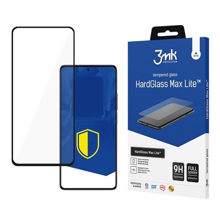 3mk HardGlass Max Lite svart herdet glass for Xiaomi Redmi Note 13 5G