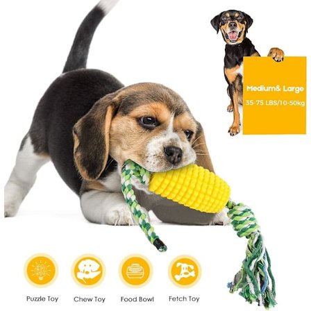 Beewarm Uforgængeligt Hundeselejorn Majskolbe Holdbart Hundetandbørste Legetøj Til Aggressive Kæber Hunde Tandpleje Tandrensning