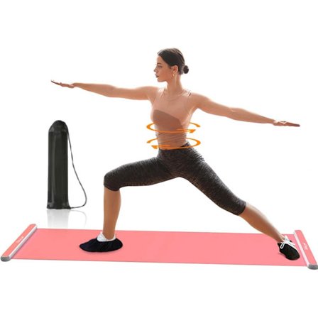 Slidebrett for trening, sklisikker treningsmatte for hjemmegym, cardio- og styrketreningsutstyr for utfall, planke og C