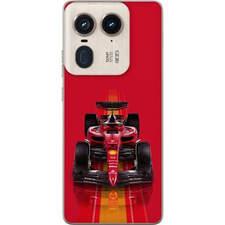 Yhteensopiva Puhelinkuori Motorola Motorola Edge 50 Ultra Ferrari Formula 1 -auto ikonisessa punaisessa muotoilussa urheilullisella tarkkuudella
