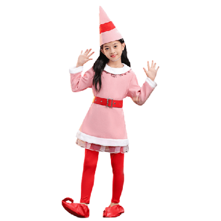 Jultomtekostym Cosplay Performance Kids Xmas Gift Suit red 140cm