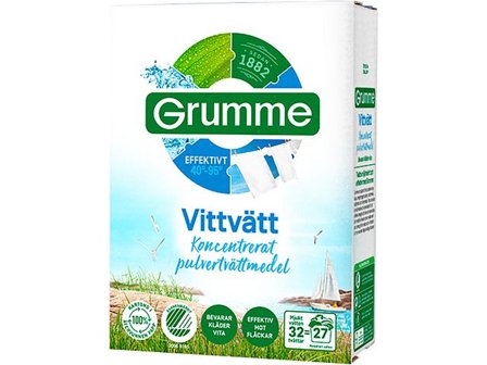 GRUMME Tvättmedel Vittvätt 1,12kg - Lyreco - Städ och hygien - Tvättmedel och klädvård - Tvättmedel