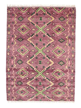 233X313 Tapis Moroccan Berber - Afghanistan Moderne Rouge Foncé/Rouge (Laine, Afghanistan) Carpetvista