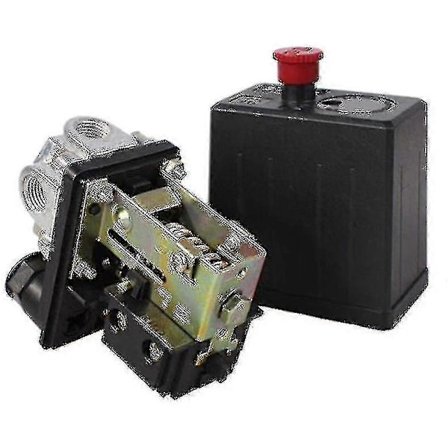 Luftkompressor Trykafbryder Kontrolventil 240v 175psi Kraftig - Sort