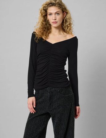 My Essential Wardrobe Mwgiggo Blouse - Black - XL
