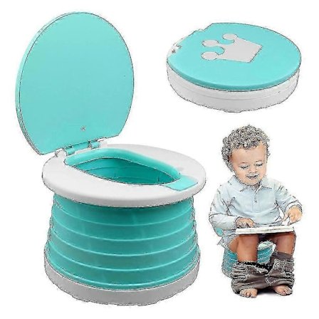 Lasten kokoontaitettava WC Kannettava WC-istuin Pojat ja tytöt Kokoontaitettava