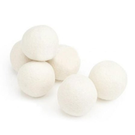 6 stk Ullkuler Gjenbrukbare naturlige skyllemidler for tørketrommel-FS-