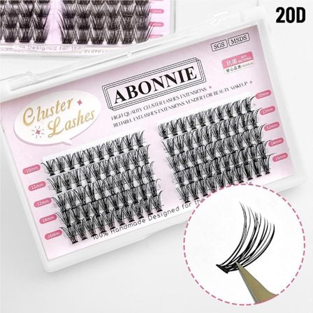 Mordely Individuella fransar Mjuka Tjocka