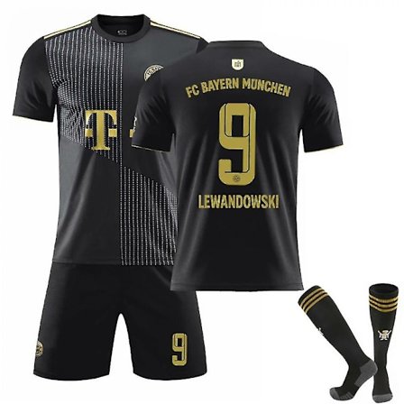 Voksen Lewandowski #9 Fc Bayern Munich Fotball T-skjorter Trikotsett Godsaker Nyeste