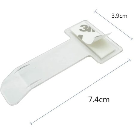 Parkeringsbillett-holder, 4-pak transparent billett-holder for frontrute, kortholder med sugekopp for bilens frontrute, transparent