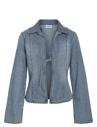 NOISY MAY | Nmmaisy L/S String Denim Shirt Bs031Lb | M