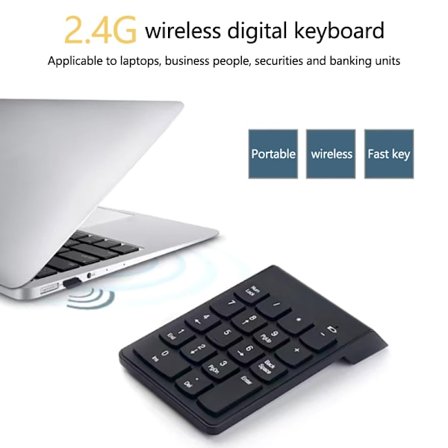 19 tangenter Numpad 2.4G trådlöst numeriskt tangentbord