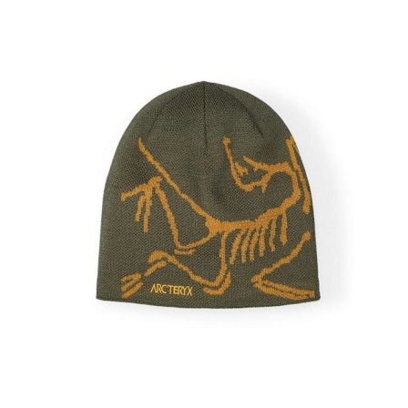 Arc'teryx Bird Head Toque -pipo, oliivinvihreä, merinovillaa, neulottu talvipipo, unisex