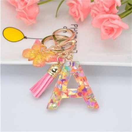 Brevhänge Nyckelring A-Ö Bokstäver Nyckelring A