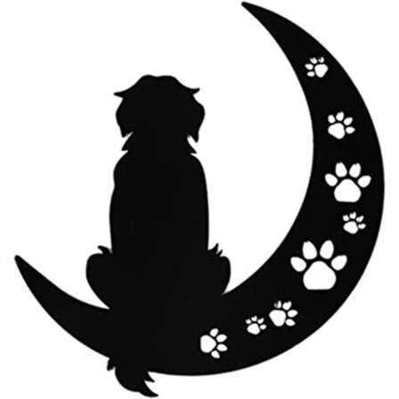 Metallhund Väggdekor, Svart Hund Väggkonst, Hundälskare Present, Hunddekor Present Till Hundmamma, 13In