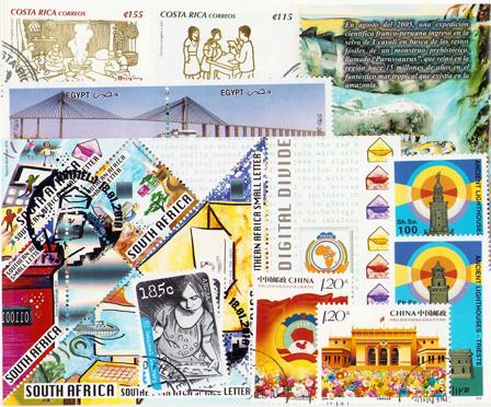 Kultur og historie - 9 forskellige frimærker - Stemplet