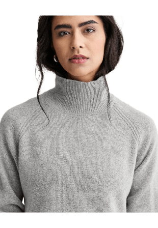 Newhouse Stickad Polotröja Mira Tröjor Dam Grå L