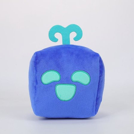 Blox Fruits Game Peripheral Fruit Leopard Print Box Plyschleksak Lila Box Docka(15cm,Square Blue Mouth Box 165g)
