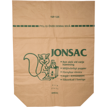 SØPPELSEKK MATAVF. 125L PAPIR