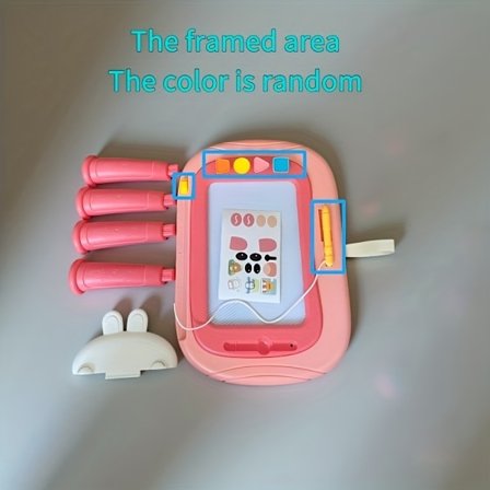 Tegnebrett for barn med tegneseriedesign, slettbar med ett klikk, gjenbrukbar, egnet for gutter og jenter til å øve på skriving/tegning av fantasi - 