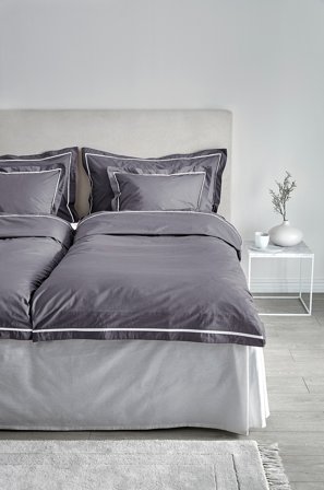 Jotex - Dynetrekk - Økologisk Grå - JASMINE - Kjøp Sengesett hos Jotex