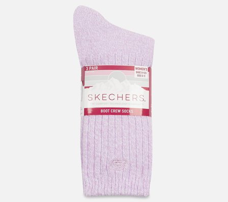 Skechers, Supermyke støvlesokker – 3-pakning, M, Dame