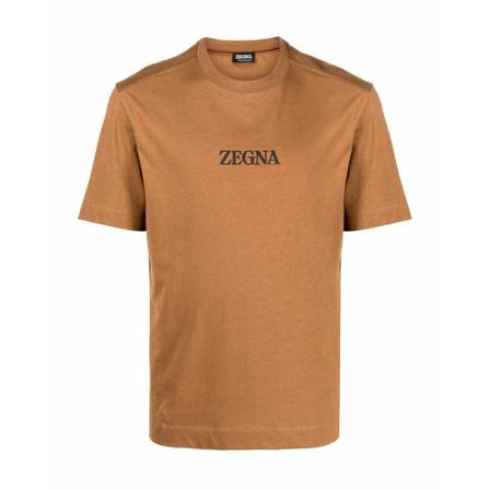 Z Zegna, T-Shirts Bruin, Heren, Maat:XL