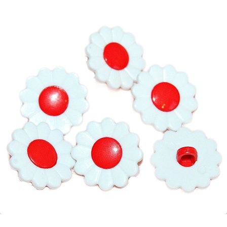 6 st Solros Knapp 20mm