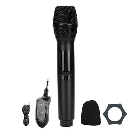 Trådløs mikrofon Håndholdt dynamisk mikrofon med display for samlinger Møte Hosting Trening
