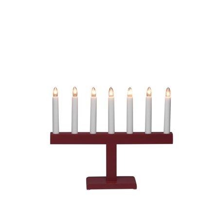 Konstsmide 3596-510 Kynttelikkö 7 kynttilää Punainen, Valaistus