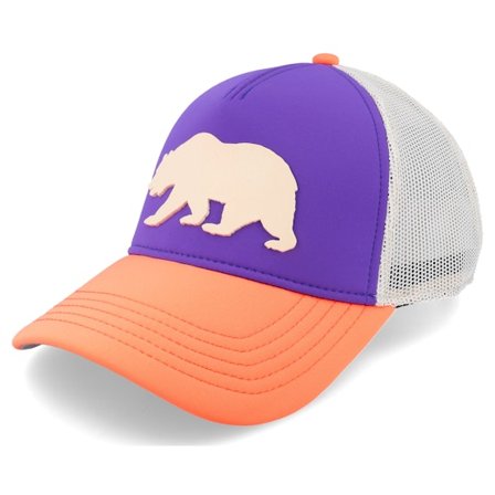 American Needle - Lilla trucker Caps - Cali Riptide Valin Purple/Ivory/sherbert Orange Trucker @ Hatstore