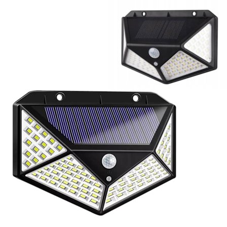 2-Pack Solar Væglampe med bevægelsessensor