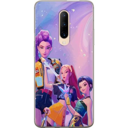 Kompatibelt Mobildeksel til OnePlus 7 Pro Futuristiske popdamer i neonfarger med magiske detaljer mot en drømmeaktig galaksebakgrunn
