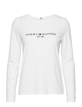Im Regular Hilfiger C-Nk Tee Ls Langærmet T-shirt Hvid Tommy Hilfiger
