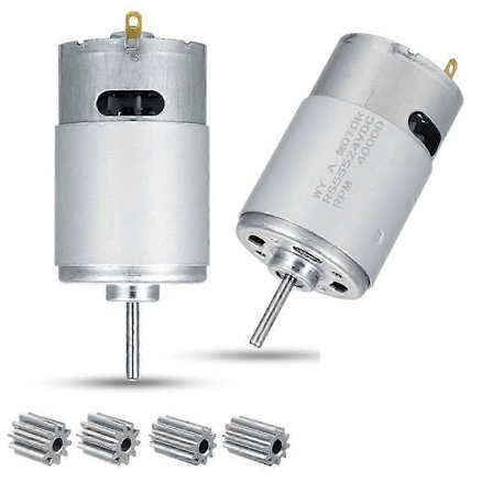 24V 40000RPM Sähkömoottori 2kpl, RS555 Lasten Ajolelujen Automootorit Edition 3 (FMY)