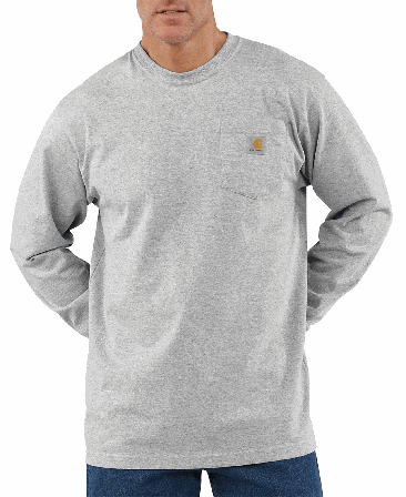Carhartt Workwear Carhartt M's Workwear Pocket L/S T-Shirt Heather Grey