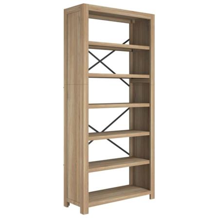 Vidaxl Bokhylla Med 6 Hyllor 80x30x170 Cm Massiv Akacia Brun