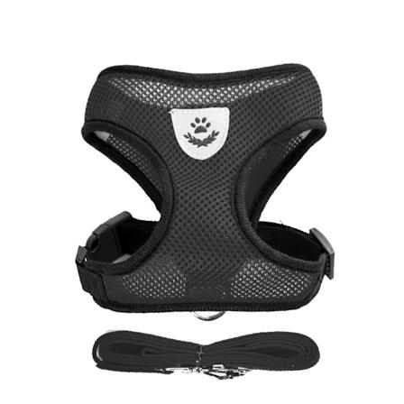 Husdyrsele Hundekobbel Valpevest SVART L svart black L
