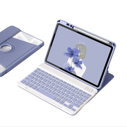 INF Kompatibel med iPad 11 (A16) 2025 & iPad 10 (2022) 360° Roterende Bluetooth Tastatur Etui