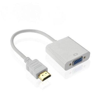 Nätverksansluten digitalboxspelare ansluten till projektordisplay HDMI till VGA-buss HD-omvandlare